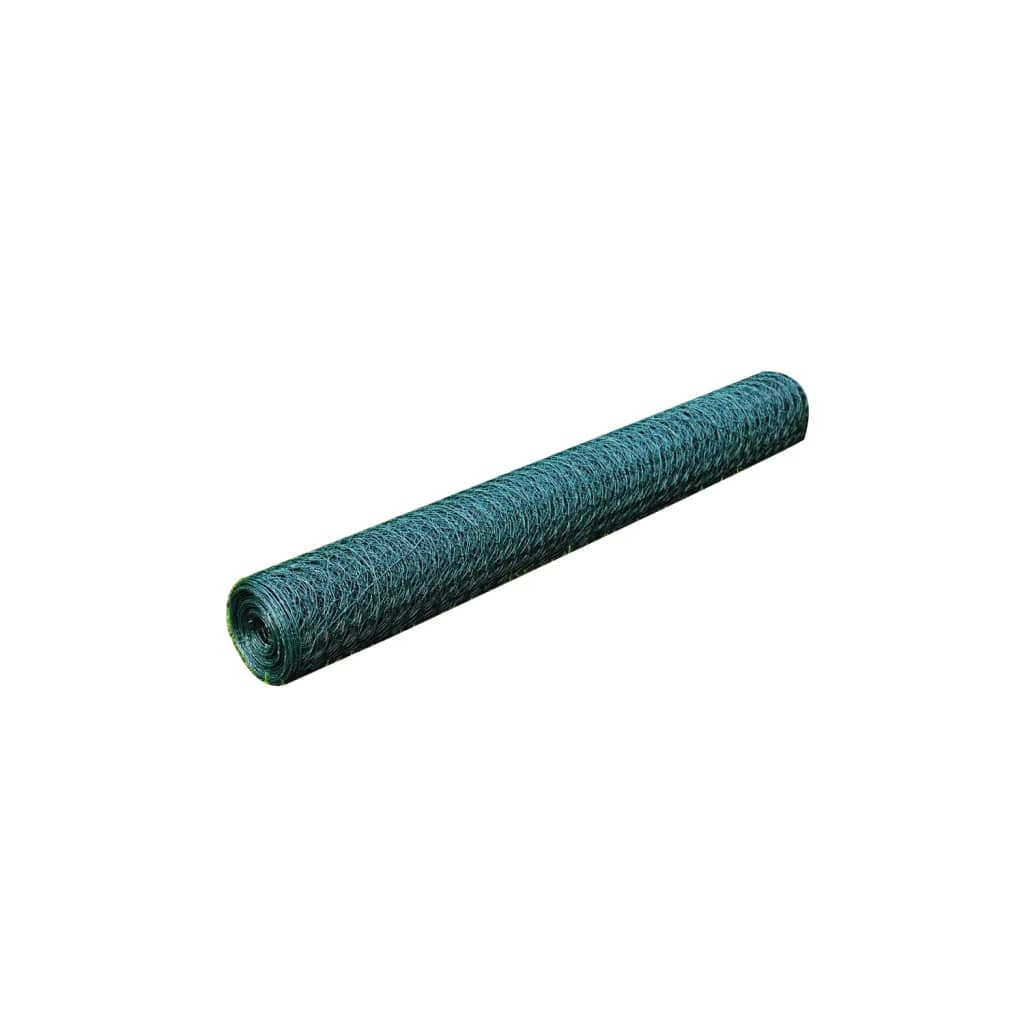 Drahtzaun Hühner Verzinkt mit PVC-Beschichtung 25x0,75 m Grün - Pazzar.ch