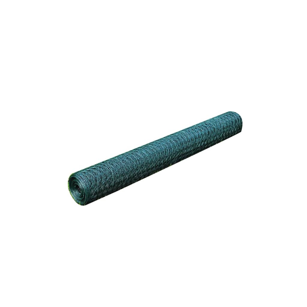 Drahtzaun für Hühner Verzinkt mit PVC-Beschichtung 25x1 m Grün - Pazzar.ch