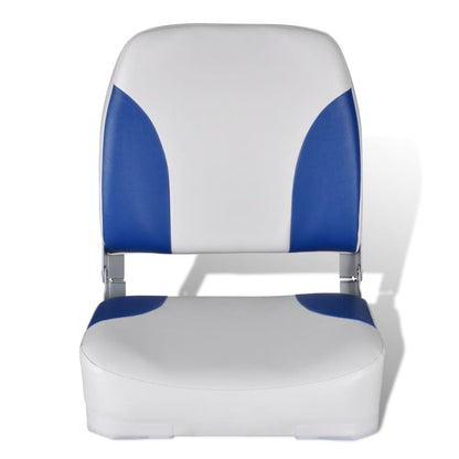 Bootssitz Klappbar Mit Polsterung in Blau-Weiß 41x36x48 cm - Pazzar.ch