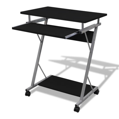 Computertisch Computerwagen PC Tisch Bürotisch Laptop Rollen schwarz - Pazzar.ch