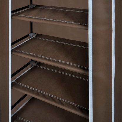 Schuhschrank Schuhregal Schuhablage 5 Schicht 58 x 28 x 106 cm Braun - Pazzar.ch
