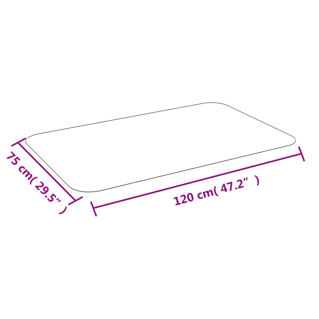 Bodenschutzmatte für Laminat oder Teppich 75x120 cm - Pazzar.ch