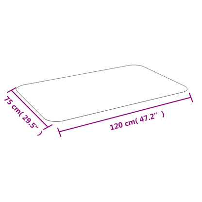 Bodenschutzmatte für Laminat oder Teppich 75x120 cm - Pazzar.ch