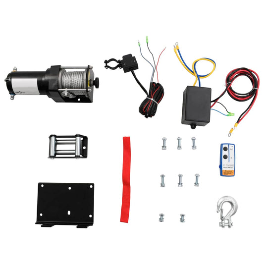 12 V Elektrische Seilwinde 1360kg + Montageplatte Fernbedienung - Pazzar.ch