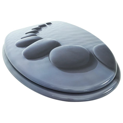 Toilettensitz MDF Deckel Steine - Pazzar.ch