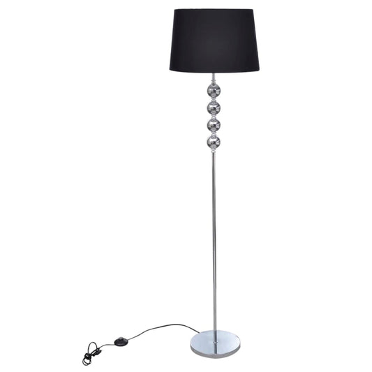 Stehlampe mit 4-Kugel-Dekoelement Schwarz - Pazzar.ch