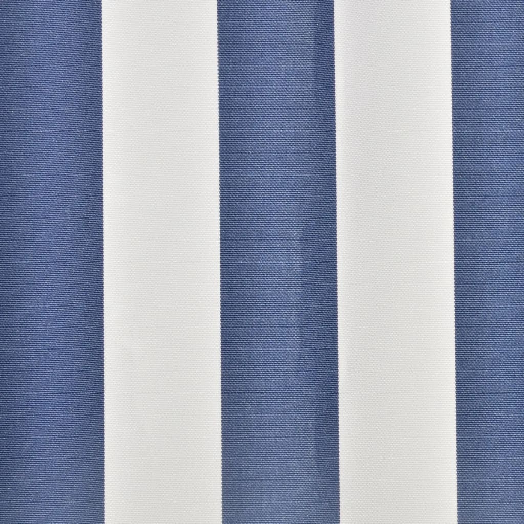 Markisenbespannung Canvas Blau & Weiß 3 x 2,5 m (ohne Rahmen) - Pazzar.ch