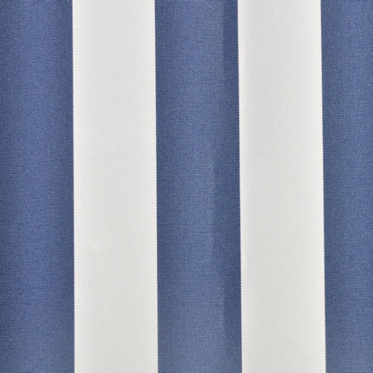 Markisenbespannung Canvas Blau & Weiß 3 x 2,5 m (ohne Rahmen) - Pazzar.ch