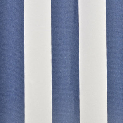 Markisenbespannung Canvas Blau & Weiß 4x3 m (ohne Rahmen) - Pazzar.ch