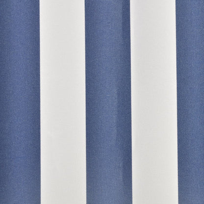 Markisenbespannung Canvas Blau & Weiß 6x3 m (ohne Rahmen) - Pazzar.ch