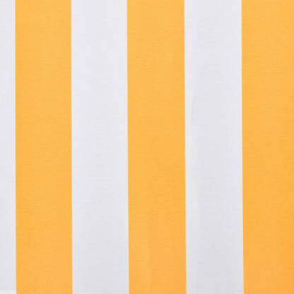 Markisenbespannung Canvas Gelb & Weiß 6x3 m (ohne Rahmen) - Pazzar.ch
