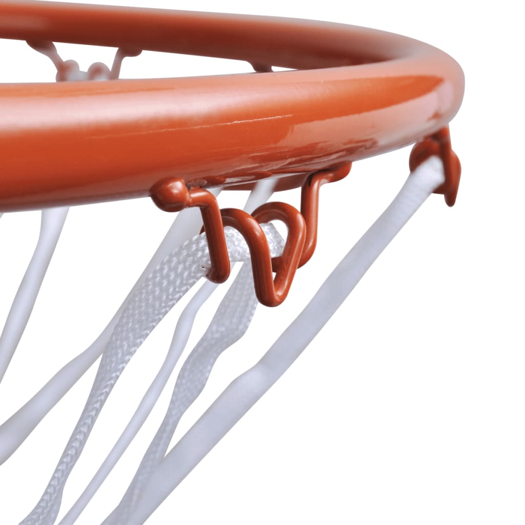 Basketballkorb-Set Hangring mit Netz Orange 45 cm - Pazzar.ch