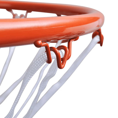 Basketballkorb-Set Hangring mit Netz Orange 45 cm - Pazzar.ch