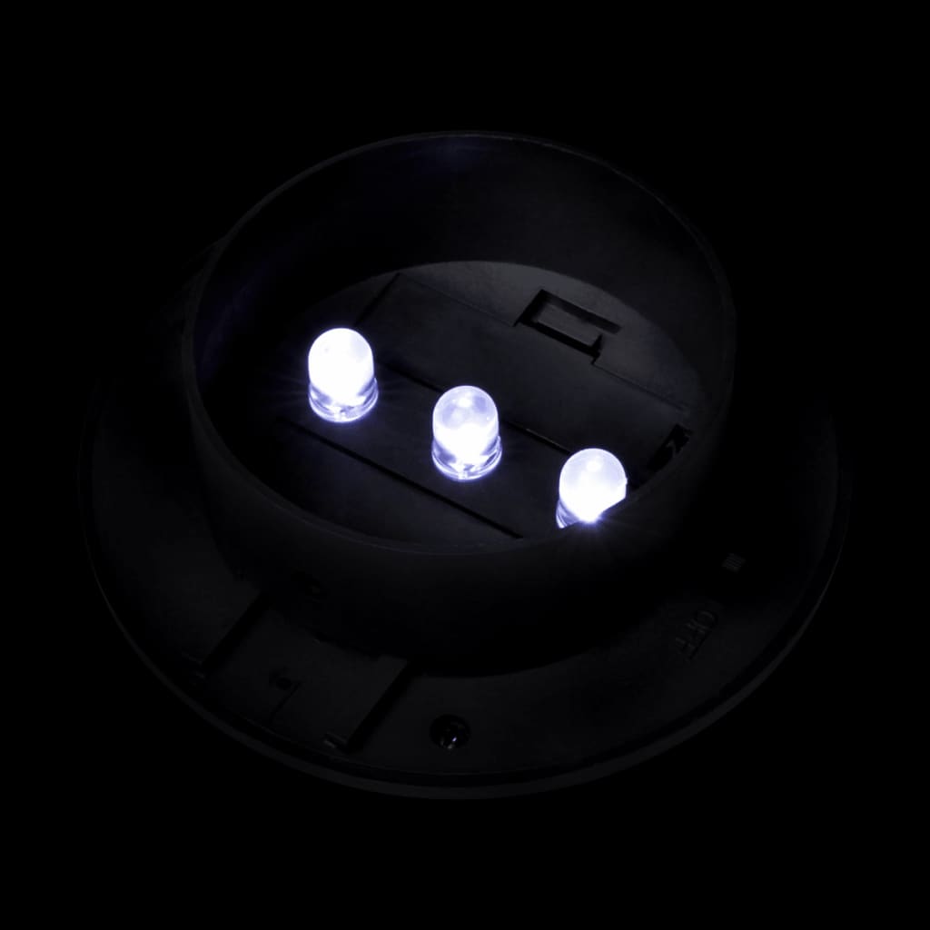 6x Außenlampe Sonnenlichtset Zaunlicht Schwarz - Pazzar.ch