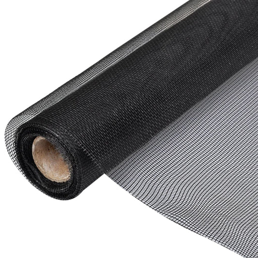 Fiberglas Mesh-Rolle Insektenschutzgitter Tür/Fenster 100 x 500 cm schwarz - Pazzar.ch