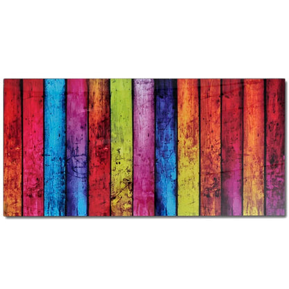 Couchtisch mit Regenbogen-Motiv Glasplatte - Pazzar.ch