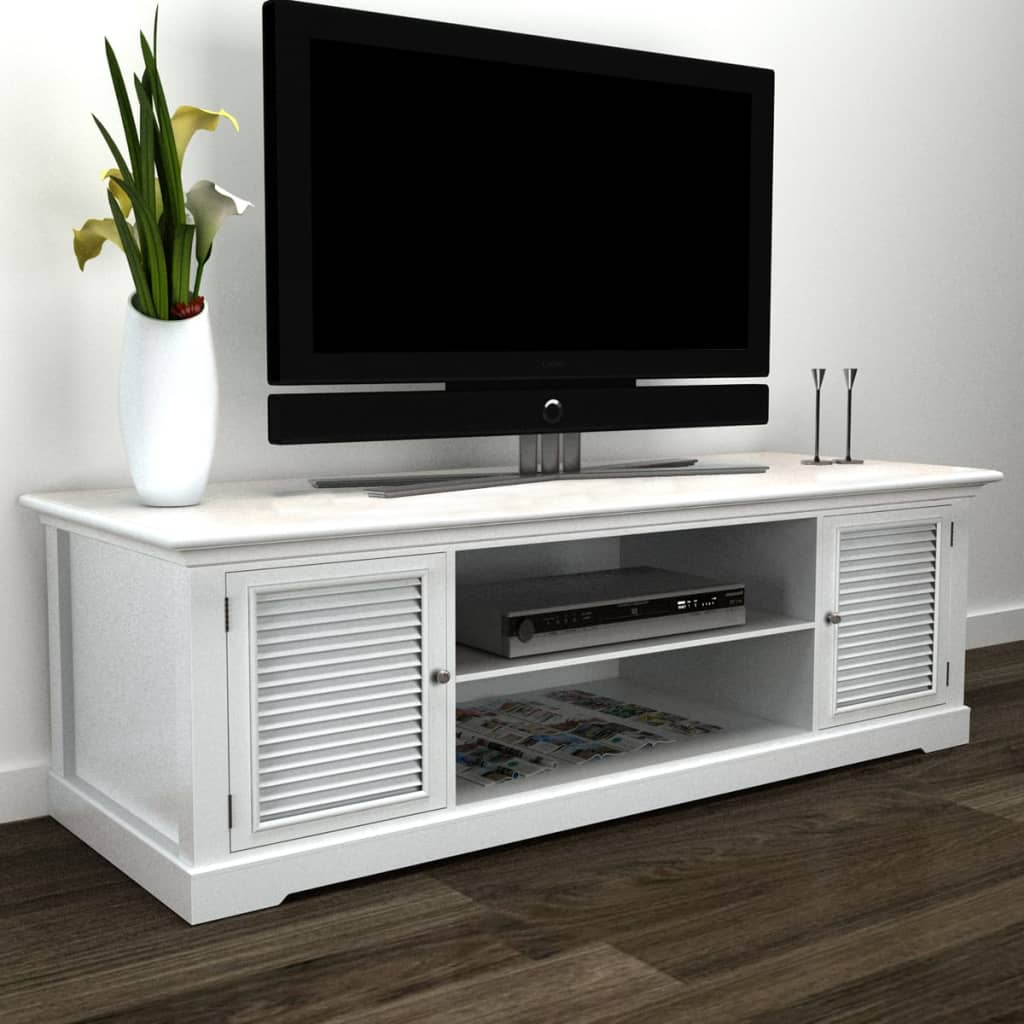 TV-Schrank Weiß Holz - Pazzar.ch