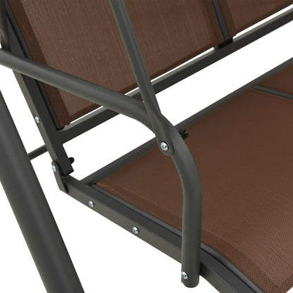 Hollywoodschaukel mit Dach Kaffeebraun - Pazzar.ch