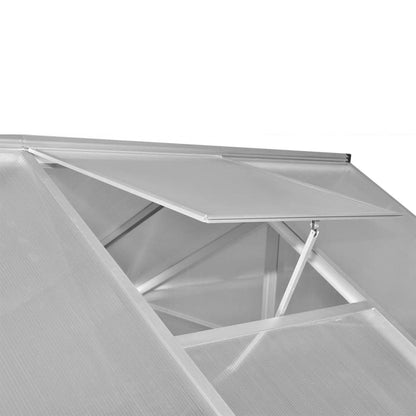 Gewächshaus mit Fundament Verstärkt Aluminium 4,6 m² - Pazzar.ch