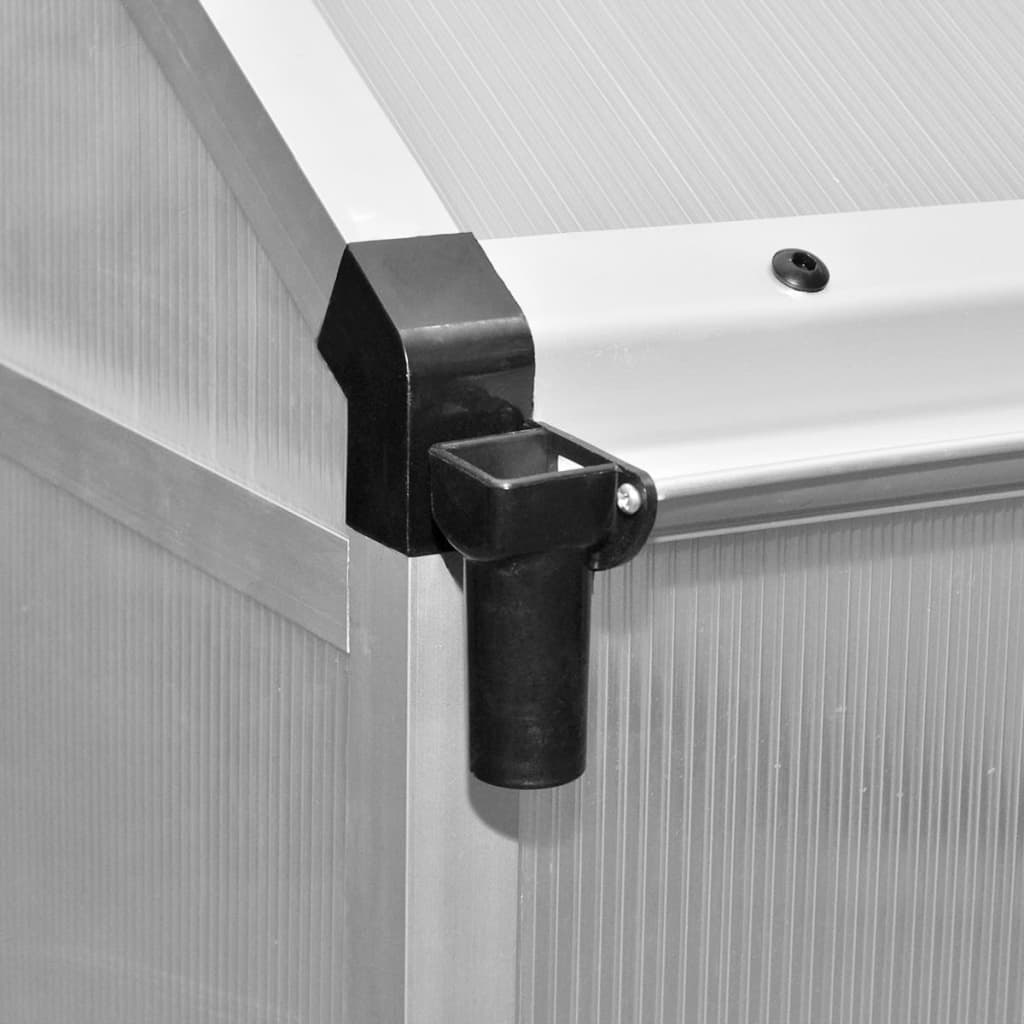 Gewächshaus mit Fundament Verstärkt Aluminium 4,6 m² - Pazzar.ch