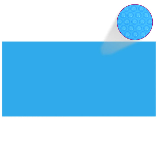 Rechteckige Pool-Abdeckung PE Blau 450 x 220 cm - Pazzar.ch