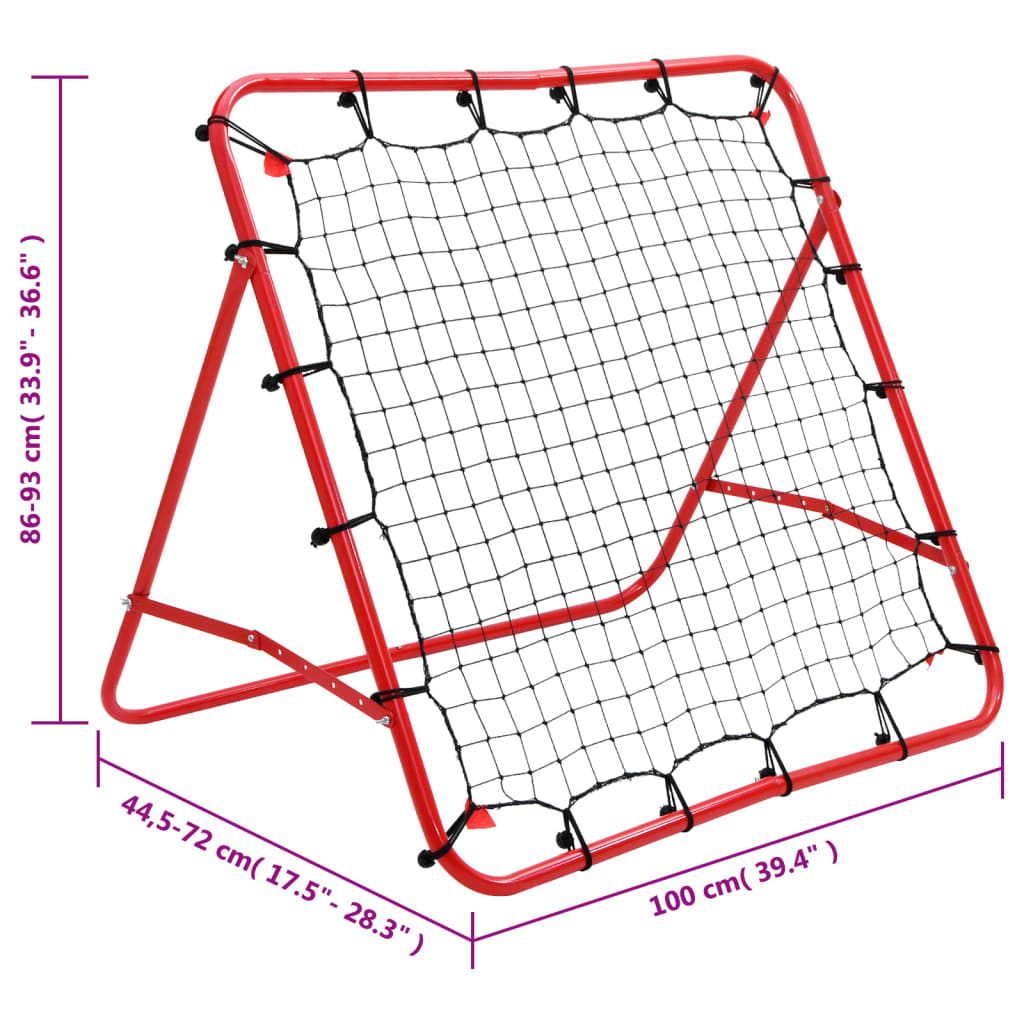 Verstellbarer Fußball Kickback Rebounder 100x100 cm - Pazzar.ch