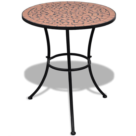 Bistrotisch Terracotta-Rot 60 cm Mosaik - Pazzar.ch