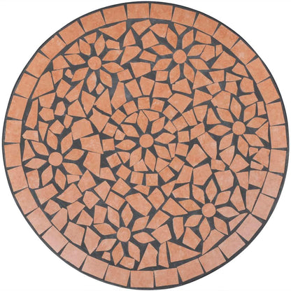 Bistrotisch Terracotta-Rot 60 cm Mosaik - Pazzar.ch