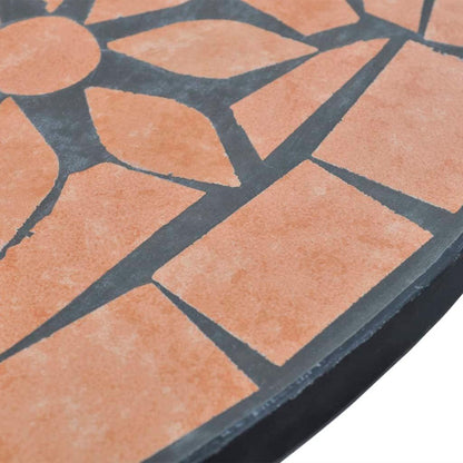 Bistrotisch Terracotta-Rot 60 cm Mosaik - Pazzar.ch