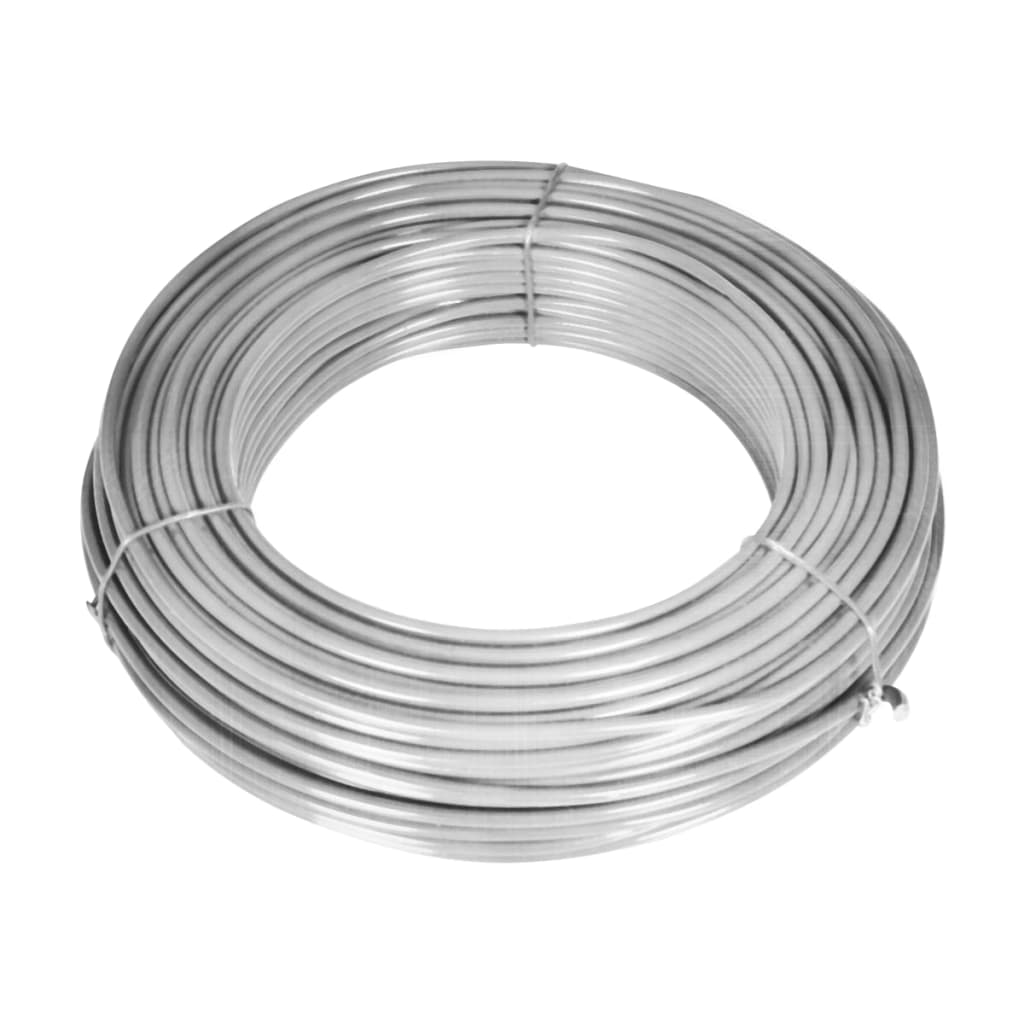 Maschendrahtzaun mit Pfosten Verzinkter Stahl 15×1 m Silbern - Pazzar.ch