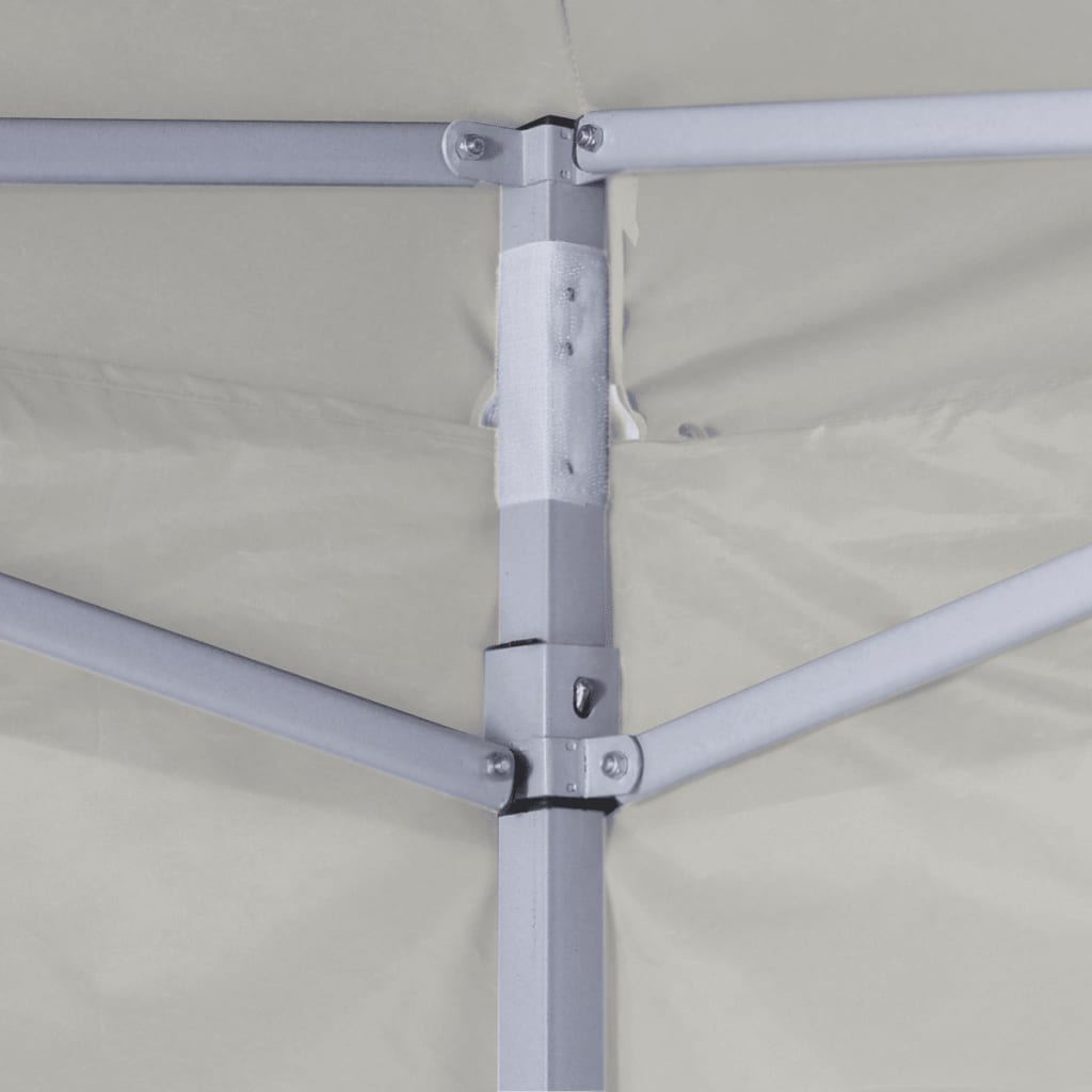 Faltzelt mit 4 Wänden 3 x 3 m Cremeweiß