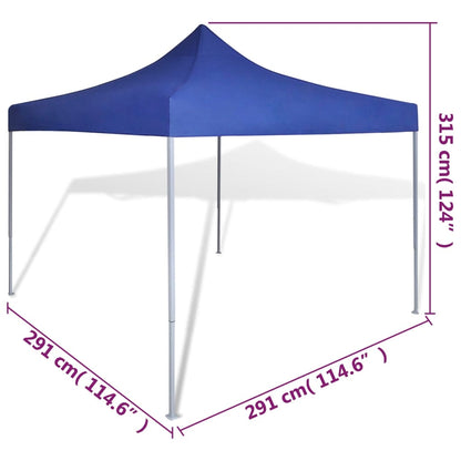 Faltzelt 3 x 3 m Blau - Pazzar.ch