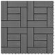 Graue Terrassenfliesen 11 Stk. 30 x 30 cm WPC 1 qm
