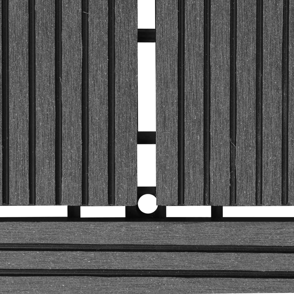 Graue Terrassenfliesen 11 Stk. 30 x 30 cm WPC 1 qm - Pazzar.ch