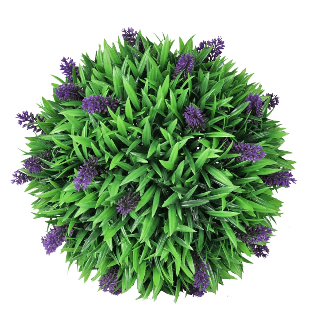 Künstliche Buchsbaumkugel mit Lavendel 2 Stk. 30 cm - Pazzar.ch
