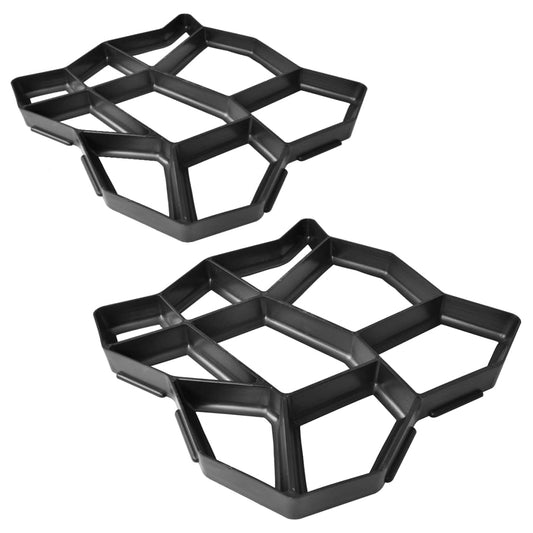 Pflasterform für den Garten 42 x 42 x 4 cm 2er-Set - Pazzar.ch