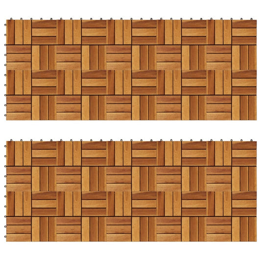Terrassenfliesen 20 Stk. 30x30 cm Akazienholz - Pazzar.ch