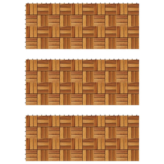 Terrassenfliesen 30 Stk. 30x30 cm Akazienholz - Pazzar.ch