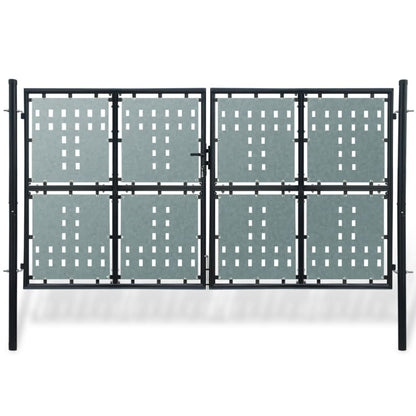 Zauntor (Einzeltor) Schwarz 300x250 cm - Pazzar.ch