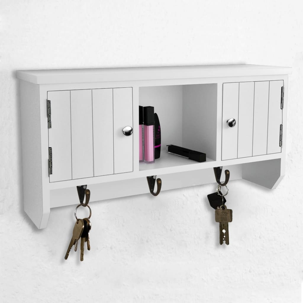 Wandschrank für Schlüssel mit Türen und Haken - Pazzar.ch