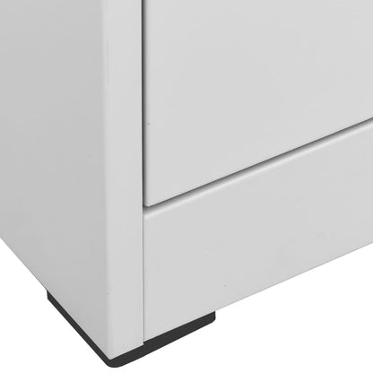 Aktenschrank Hellgrau 46x62x102,5 cm Stahl - Pazzar.ch