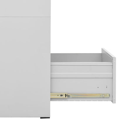 Aktenschrank Hellgrau 46x62x102,5 cm Stahl - Pazzar.ch