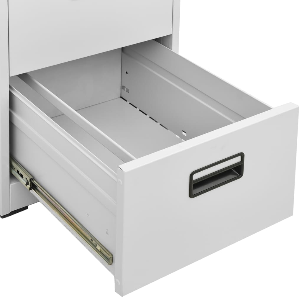 Aktenschrank Hellgrau 46x62x102,5 cm Stahl - Pazzar.ch