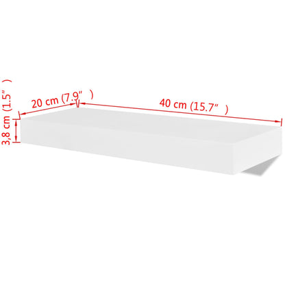 Wandregale 2 Stk. MDF Weiß - Pazzar.ch