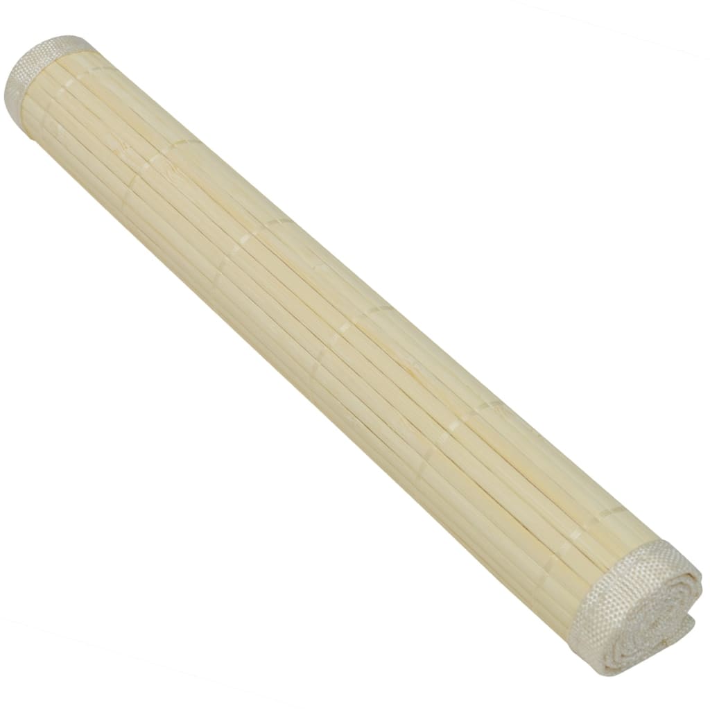 6 Bambus-Platzdeckchen 30 x 45 cm Natur - Pazzar.ch