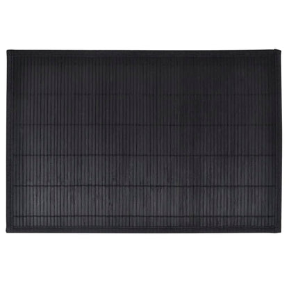 6 Bambus-Platzdeckchen 30 x 45 cm Schwarz - Pazzar.ch