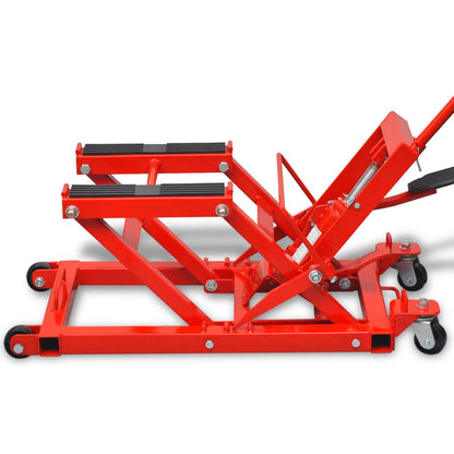 Hydraulische Motorrad-Hebebühne ATV 680 kg rot - Pazzar.ch
