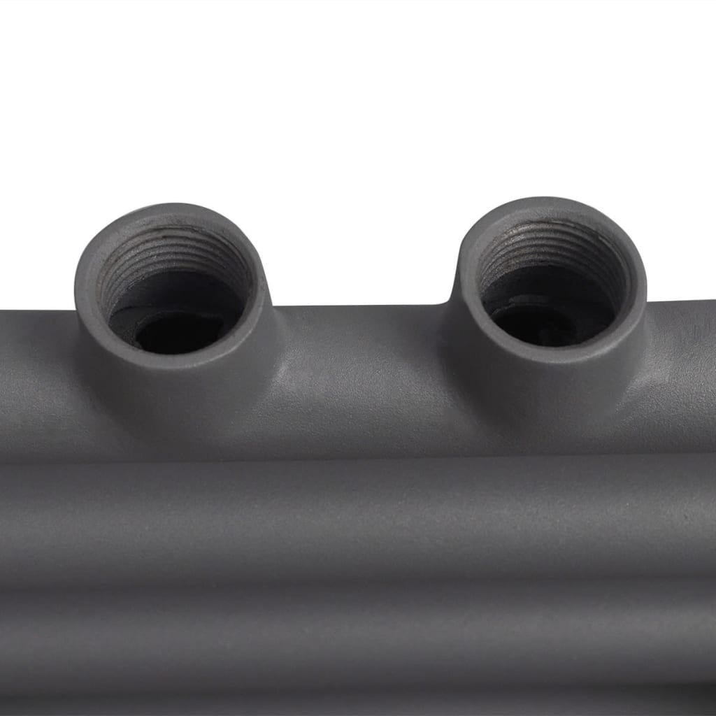 Handtuchheizkörper Warmwasser Gerade Grau 500x764 mm - Pazzar.ch