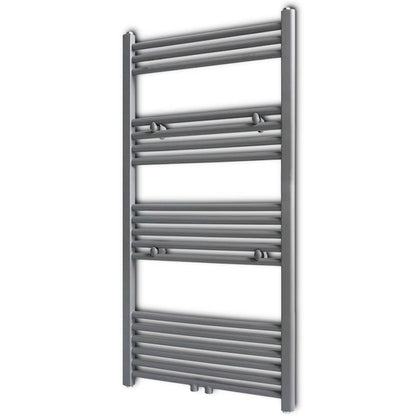 Handtuchheizkörper Warmwasser Gerade Grau 600x1160 mm - Pazzar.ch