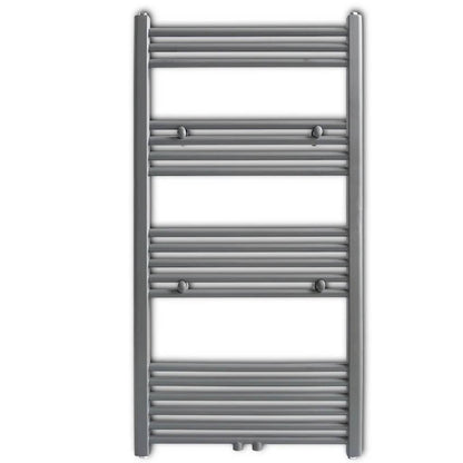 Handtuchheizkörper Warmwasser Gerade Grau 600x1160 mm - Pazzar.ch
